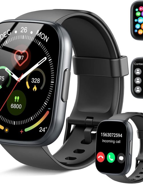 Smart Watch, 1.95" Smartwatch for Men Women(Answer/Make Call), 2025 New Fitness Watch with 110+ Sports Modes, Fitness Activity Tracker with Heart Rate/Pedometer/Sleep/IP68 Waterproof for Android iOS